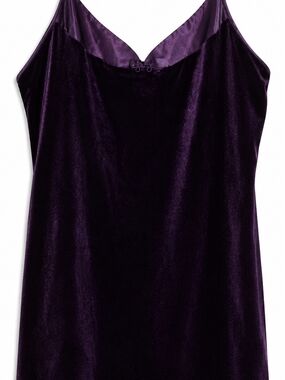 Purple Velvet Slip Gown- Women's Intimates
